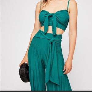 free people palermo set teal size small